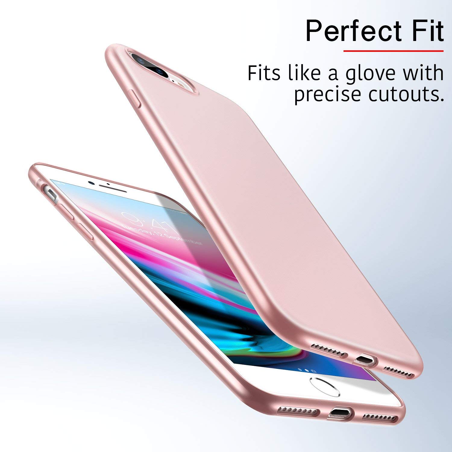 ESR iPhone 7 Plus/8 Plus Slim Fit Matte Case Rose Gold (X001H8L5F9) ΘΗΚΕΣ ESR ESR iPhone 7 Plus/8 Plus Slim Fit Matte Case Rose Gold (X001H8L5F9) - Image 3