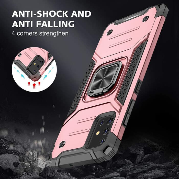 Armor Ringstand Case Rose Gold Xiaomi Redmi Note 10 5G/Poco M3 Pro 5G ΘΗΚΕΣ OEM Armor Ringstand Case Rose Gold Xiaomi Redmi Note 10 5G/Poco M3 Pro 5G - Image 5