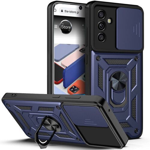 Θήκη Combo Kickstand Slide Camera Blue Samsung Galaxy A57 ΘΗΚΕΣ Orso Θήκη Combo Kickstand Slide Camera Blue Samsung Galaxy A57