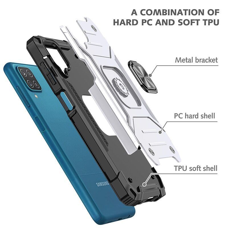 Armor Ringstand Case Silver Samsung Galaxy A23 4G/5G ΘΗΚΕΣ OEM Armor Ringstand Case Silver Samsung Galaxy A23 4G/5G - Image 7