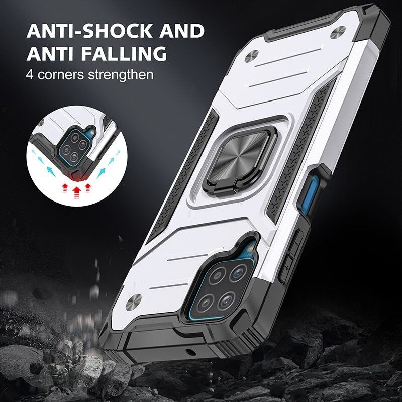 Armor Ringstand Case Silver Samsung Galaxy A23 4G/5G ΘΗΚΕΣ OEM Armor Ringstand Case Silver Samsung Galaxy A23 4G/5G - Image 4