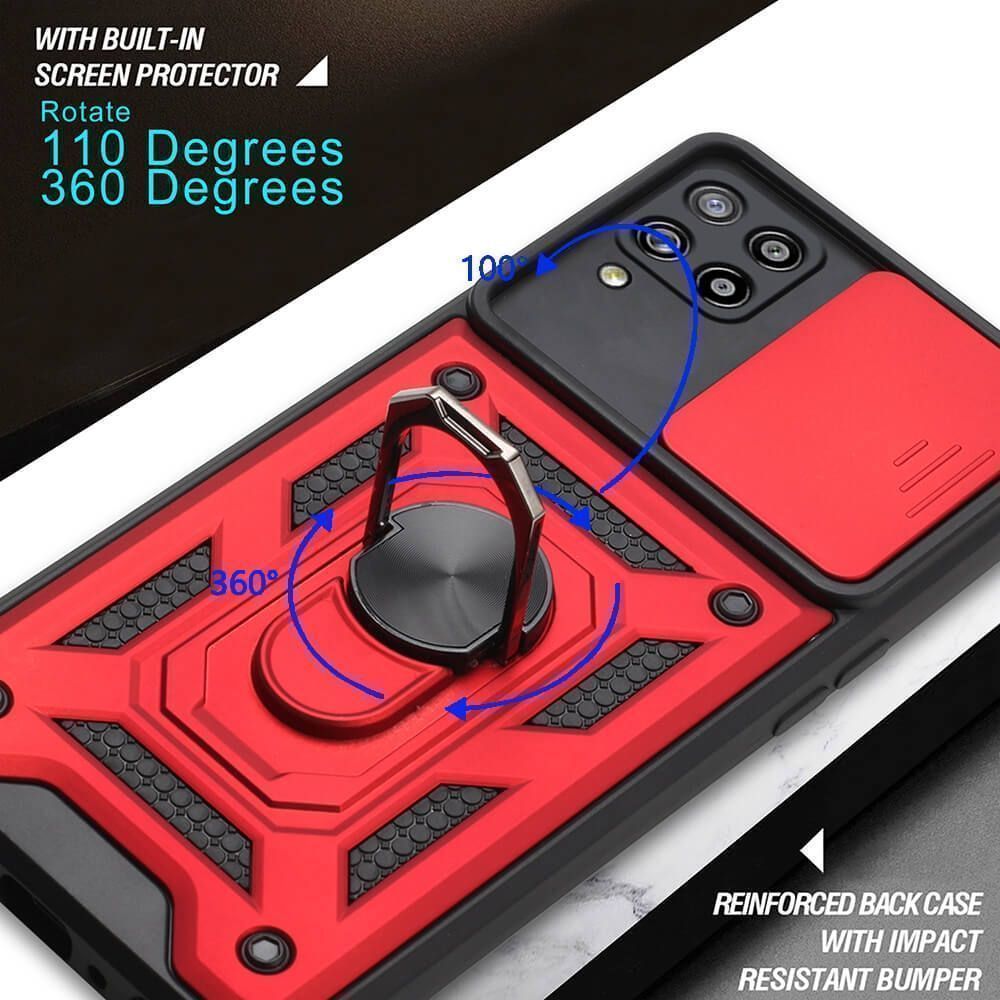 Combo Kickstand Slide Camera Case Red Samsung Galaxy A53 5G ΘΗΚΕΣ OEM Combo Kickstand Slide Camera Case Red Samsung Galaxy A53 5G - Image 4