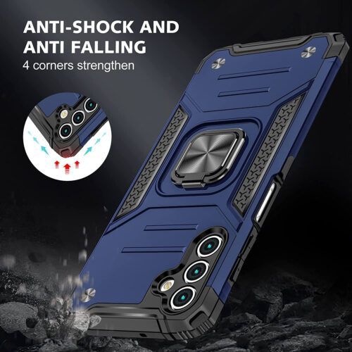 Alternative view of Θήκη Armor Ringstand Blue Samsung Galaxy A15