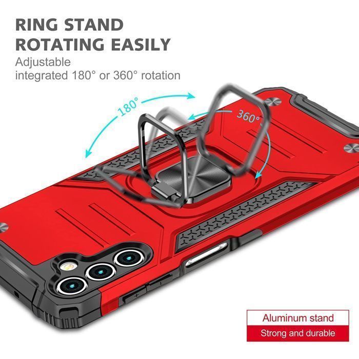 Armor Ringstand Case Red Samsung Galaxy A13 5G ΘΗΚΕΣ OEM Armor Ringstand Case Red Samsung Galaxy A13 5G - Image 3