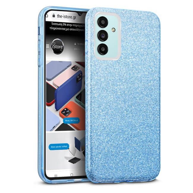 Hybrid Strass Blue Case Samsung Galaxy A04s ΘΗΚΕΣ OEM Hybrid Strass Blue Case Samsung Galaxy A04s