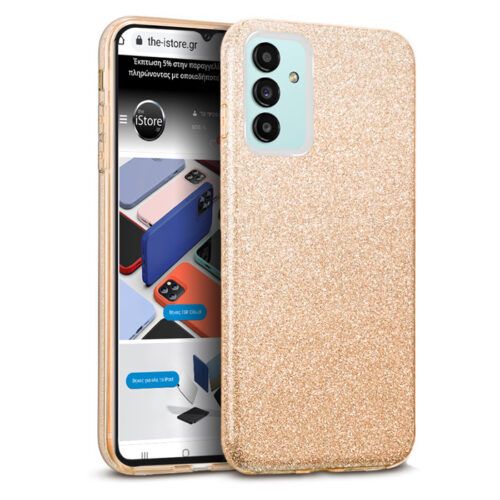 Hybrid Strass Gold Case Samsung Galaxy A04s