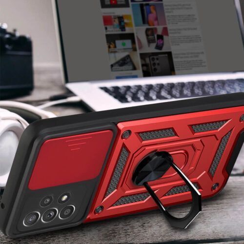 Alternative view of Combo Kickstand Slide Camera Case Red Samsung Galaxy A33 5G