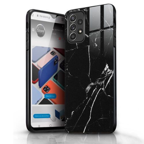 Glossy Marble Black Case Samsung Galaxy A13 ΘΗΚΕΣ OEM Glossy Marble Black Case Samsung Galaxy A13
