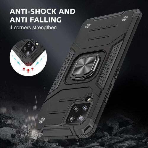 Alternative view of Armor Ringstand Case Black Samsung Galaxy M32