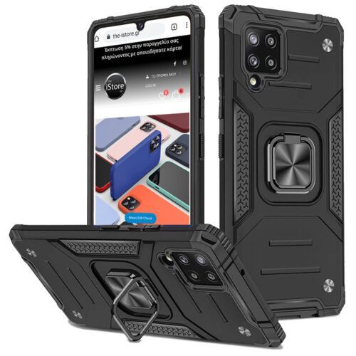 Armor Ringstand Case Black Samsung Galaxy M32 ΘΗΚΕΣ OEM Armor Ringstand Case Black Samsung Galaxy M32