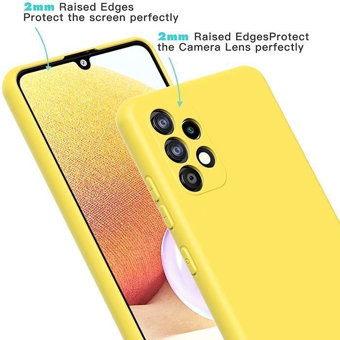 Rubber Silk Case Yellow Samsung Galaxy A32 5G ΘΗΚΕΣ OEM Rubber Silk Case Yellow Samsung Galaxy A32 5G - Image 3