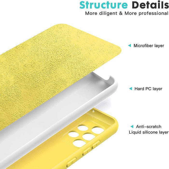 Rubber Silk Case Yellow Samsung Galaxy A32 5G ΘΗΚΕΣ OEM Rubber Silk Case Yellow Samsung Galaxy A32 5G - Image 2