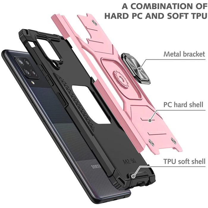 Armor Ringstand Case Rose Gold Samsung Galaxy M32 ΘΗΚΕΣ OEM Armor Ringstand Case Rose Gold Samsung Galaxy M32 - Image 2
