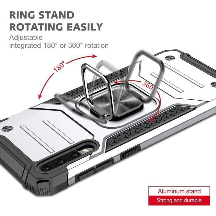 Θήκη Orso Armor Ringstand Silver Xiaomi Redmi 12 4G/5G ΘΗΚΕΣ Orso Θήκη Orso Armor Ringstand Silver Xiaomi Redmi 12 4G/5G - Image 3