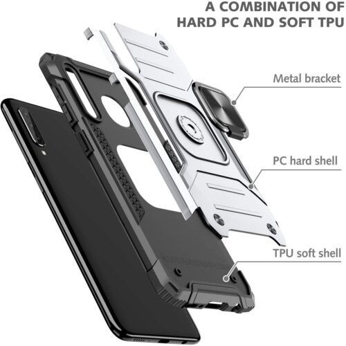Alternative view of Θήκη Orso Armor Ringstand Silver Xiaomi Redmi 12 4G/5G