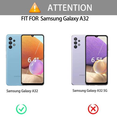 Alternative view of Armor Ringstand Case Blue Samsung Galaxy A32 4G