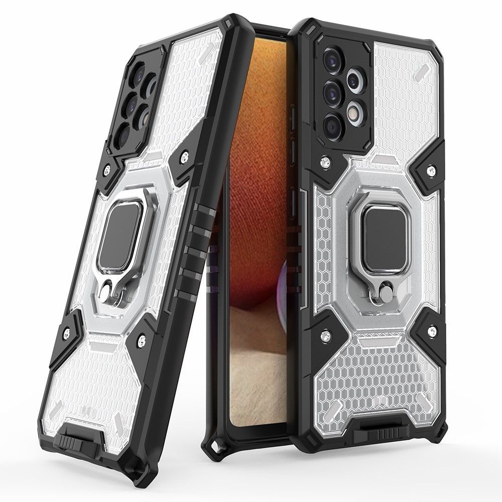 Armor Honeycomb CamShield Case Clear Black Samsung Galaxy A32 4G ΘΗΚΕΣ OEM Armor Honeycomb CamShield Case Clear Black Samsung Galaxy A32 4G