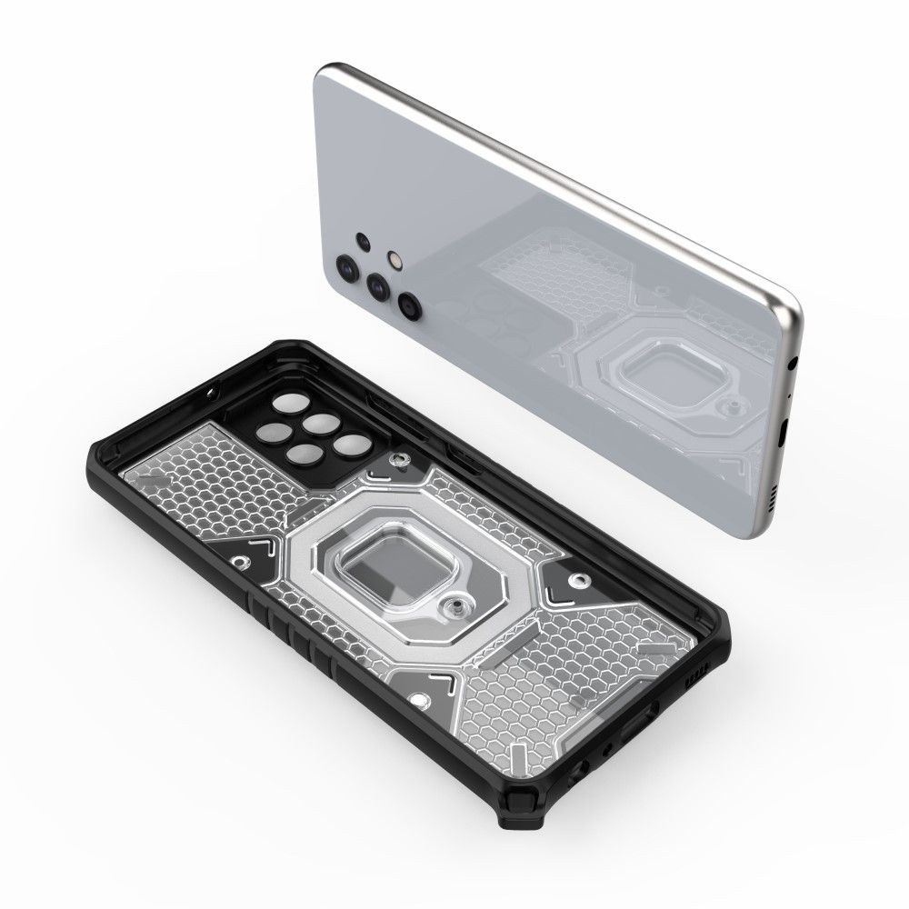 Armor Honeycomb CamShield Case Clear Black Samsung Galaxy A32 4G ΘΗΚΕΣ OEM Armor Honeycomb CamShield Case Clear Black Samsung Galaxy A32 4G - Image 4