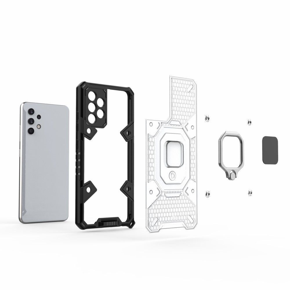 Armor Honeycomb CamShield Case Clear Black Samsung Galaxy A32 4G ΘΗΚΕΣ OEM Armor Honeycomb CamShield Case Clear Black Samsung Galaxy A32 4G - Image 5