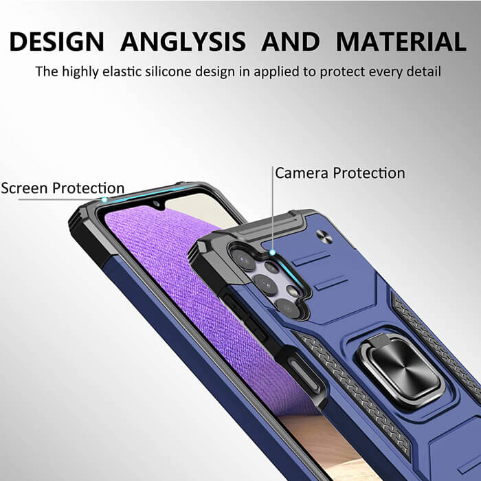 Armor Ringstand Case Blue Samsung Galaxy A32 5G ΘΗΚΕΣ OEM Armor Ringstand Case Blue Samsung Galaxy A32 5G - Image 4