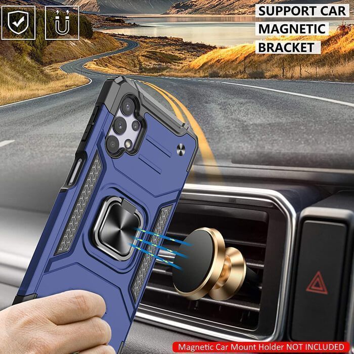 Armor Ringstand Case Blue Samsung Galaxy A32 5G ΘΗΚΕΣ OEM Armor Ringstand Case Blue Samsung Galaxy A32 5G - Image 3