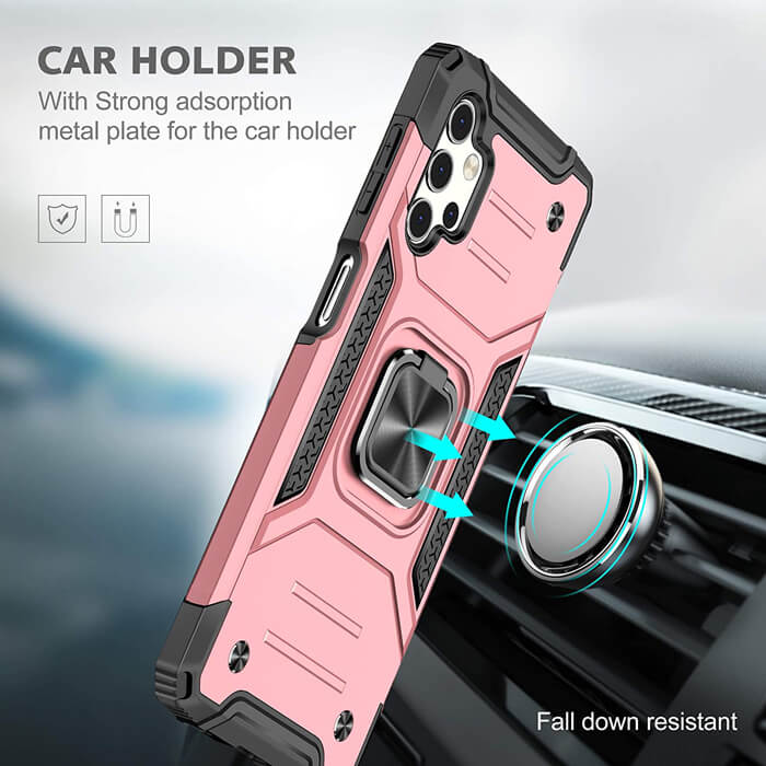 Armor Ringstand Case Rose Gold Samsung Galaxy A32 5G ΘΗΚΕΣ OEM Armor Ringstand Case Rose Gold Samsung Galaxy A32 5G - Image 7