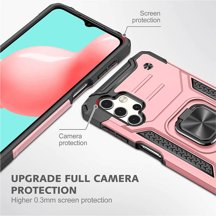 Armor Ringstand Case Rose Gold Samsung Galaxy A32 5G ΘΗΚΕΣ OEM Armor Ringstand Case Rose Gold Samsung Galaxy A32 5G - Image 6