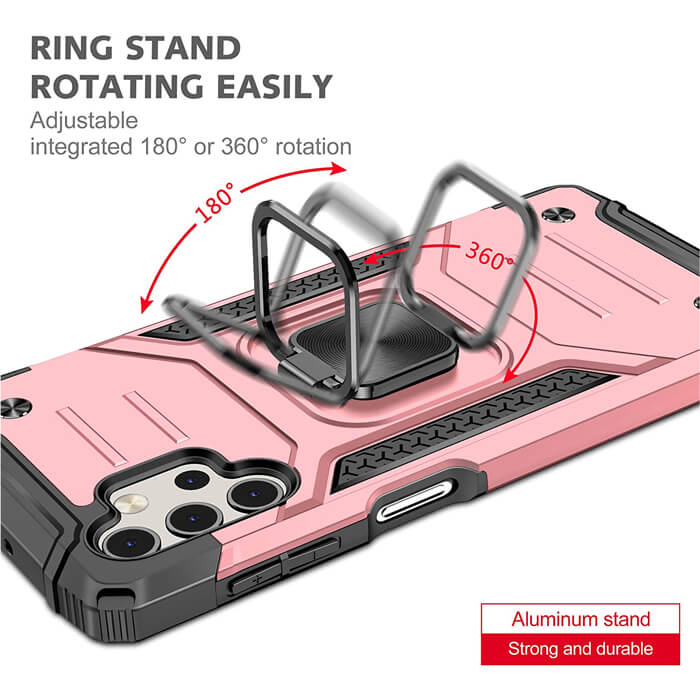 Armor Ringstand Case Rose Gold Samsung Galaxy A32 5G ΘΗΚΕΣ OEM Armor Ringstand Case Rose Gold Samsung Galaxy A32 5G - Image 5