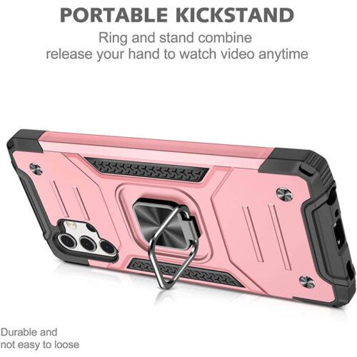 Alternative view of Armor Ringstand Case Rose Gold Samsung Galaxy A32 5G