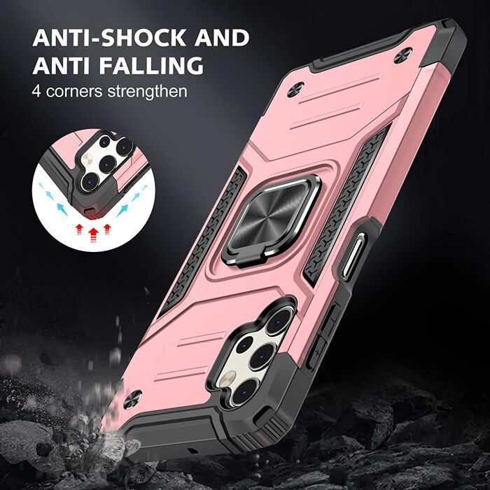 Armor Ringstand Case Rose Gold Samsung Galaxy A32 5G ΘΗΚΕΣ OEM Armor Ringstand Case Rose Gold Samsung Galaxy A32 5G - Image 3