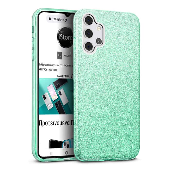 Hybrid Strass Green Case Samsung Galaxy A32 4G ΘΗΚΕΣ OEM Hybrid Strass Green Case Samsung Galaxy A32 4G