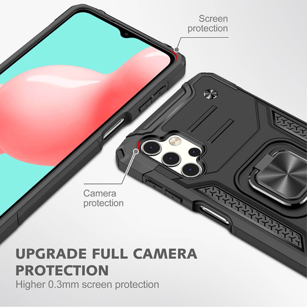 Armor Ringstand Case Black Samsung Galaxy A32 4G ΘΗΚΕΣ OEM Armor Ringstand Case Black Samsung Galaxy A32 4G - Image 4