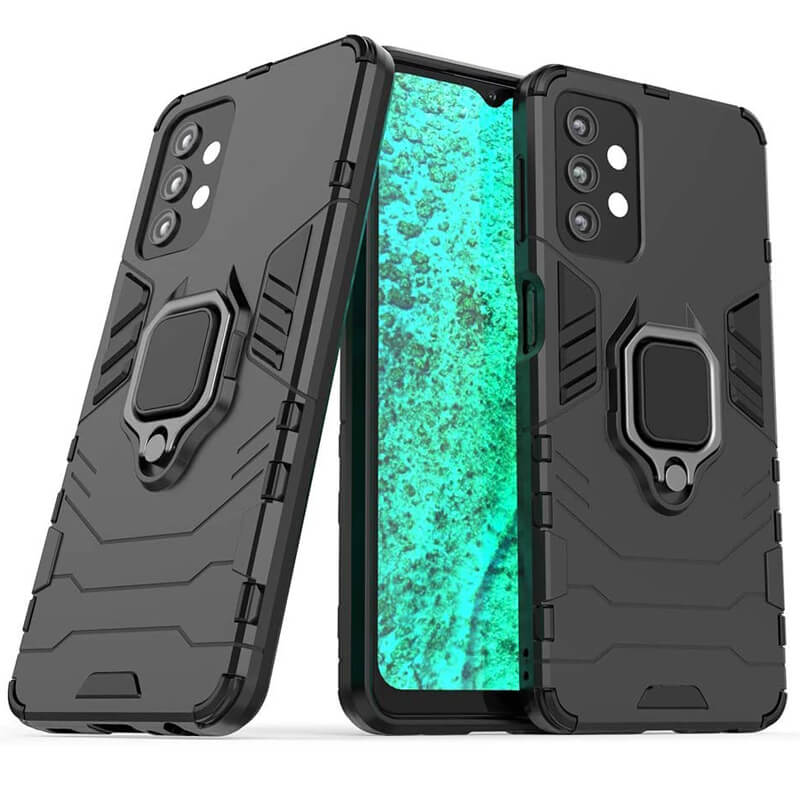 OEM Finger Ring Kickstand Armor Black Samsung Galaxy A32 5G ΘΗΚΕΣ OEM OEM Finger Ring Kickstand Armor Black Samsung Galaxy A32 5G