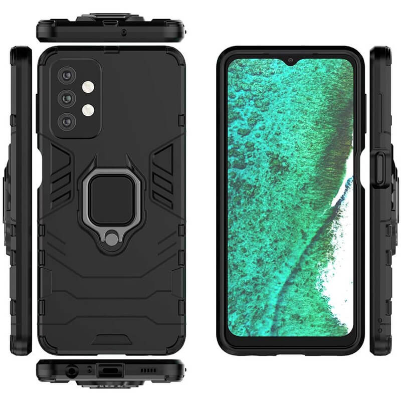 OEM Finger Ring Kickstand Armor Black Samsung Galaxy A32 5G ΘΗΚΕΣ OEM OEM Finger Ring Kickstand Armor Black Samsung Galaxy A32 5G - Image 4