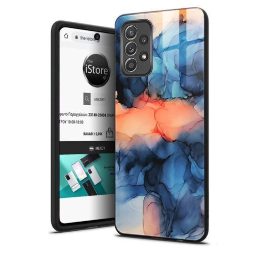 Glossy Marble Blue Dunes Case Samsung Galaxy A32 4G ΘΗΚΕΣ OEM Glossy Marble Blue Dunes Case Samsung Galaxy A32 4G
