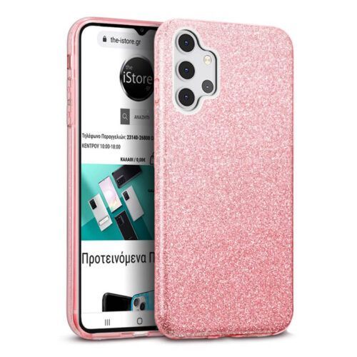 Hybrid Strass Pink Case Samsung Galaxy A32 4G ΘΗΚΕΣ OEM Hybrid Strass Pink Case Samsung Galaxy A32 4G