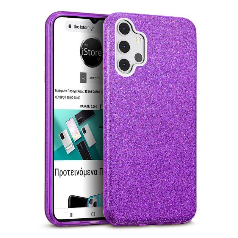 Hybrid Strass Violet Case Samsung Galaxy A32 4G ΘΗΚΕΣ OEM Hybrid Strass Violet Case Samsung Galaxy A32 4G