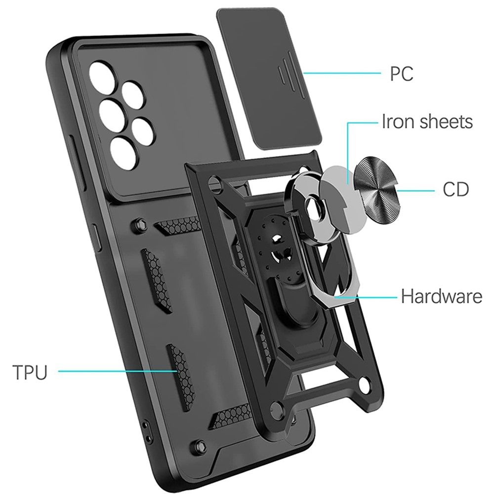 Combo Kickstand Slide Camera Case Red Samsung Galaxy A33 5G ΘΗΚΕΣ OEM Combo Kickstand Slide Camera Case Red Samsung Galaxy A33 5G - Image 7