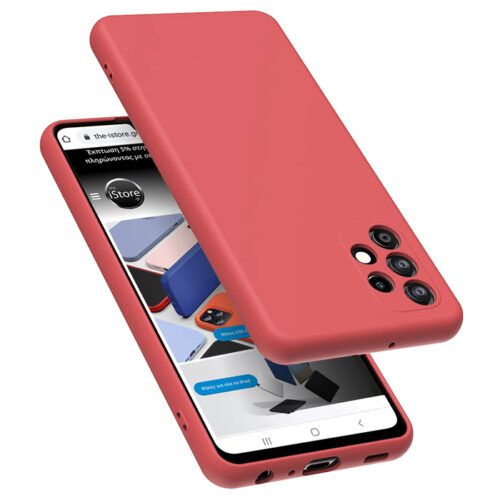 Rubber Silk Case Tomato Red Samsung Galaxy A53 5G ΘΗΚΕΣ OEM Rubber Silk Case Tomato Red Samsung Galaxy A53 5G