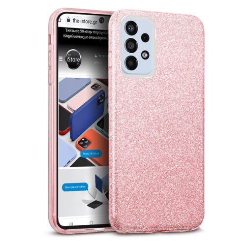 Hybrid Strass Pink Case Samsung Galaxy A33 5G ΘΗΚΕΣ OEM Hybrid Strass Pink Case Samsung Galaxy A33 5G