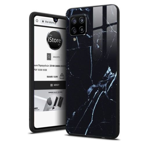 Glossy Marble Black Case Samsung Galaxy A22 4G ΘΗΚΕΣ OEM Glossy Marble Black Case Samsung Galaxy A22 4G
