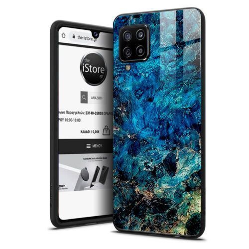 Glossy Marble Emerald Case Samsung Galaxy A22 4G ΘΗΚΕΣ OEM Glossy Marble Emerald Case Samsung Galaxy A22 4G