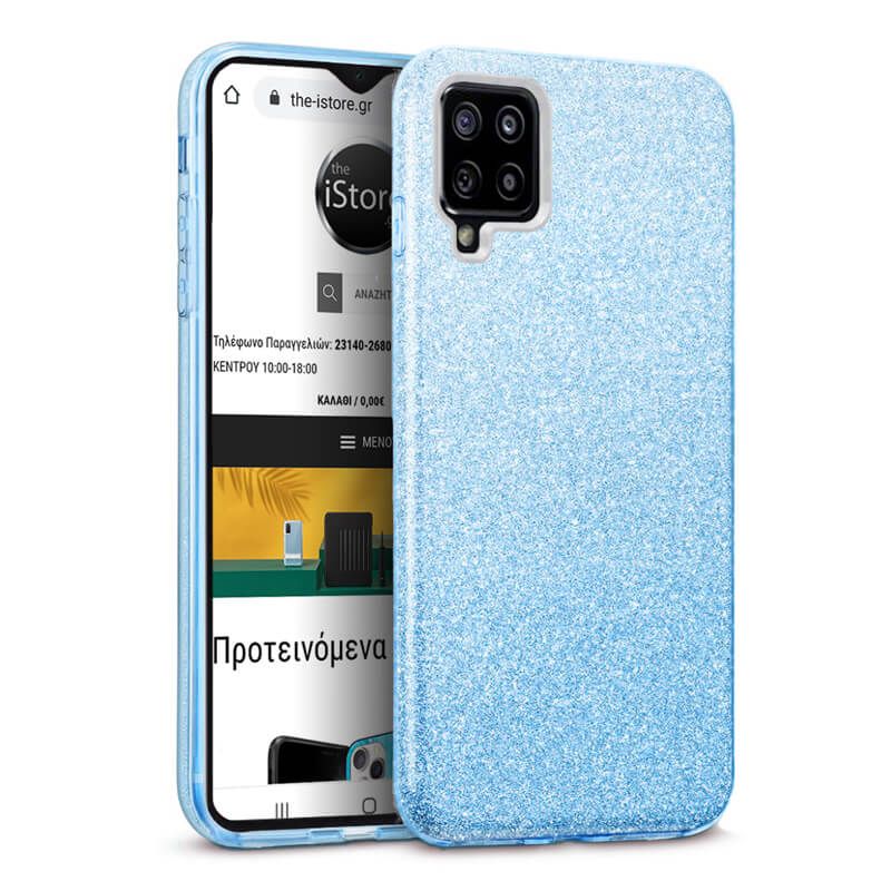 Hybrid Strass Blue Case Samsung Galaxy M32 ΘΗΚΕΣ OEM Hybrid Strass Blue Case Samsung Galaxy M32