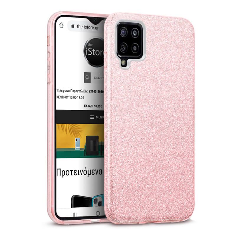 Hybrid Strass Pink Case Samsung Galaxy M32 ΘΗΚΕΣ OEM Hybrid Strass Pink Case Samsung Galaxy M32
