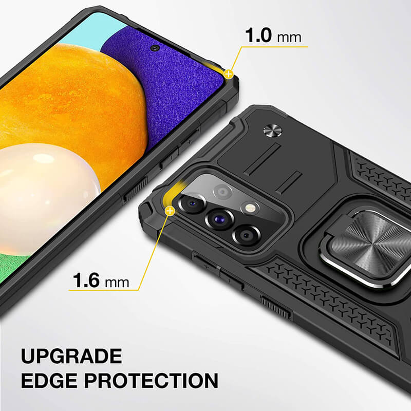 Armor Ringstand Case Silver Samsung Galaxy A23 4G/5G ΘΗΚΕΣ OEM Armor Ringstand Case Silver Samsung Galaxy A23 4G/5G - Image 3