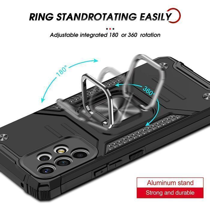 Armor Ringstand Case Silver Samsung Galaxy A13 ΘΗΚΕΣ OEM Armor Ringstand Case Silver Samsung Galaxy A13 - Image 5