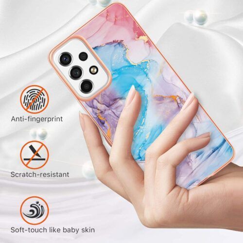Alternative view of Royal Marble Silicone Case Violet Samsung Galaxy A33 5G