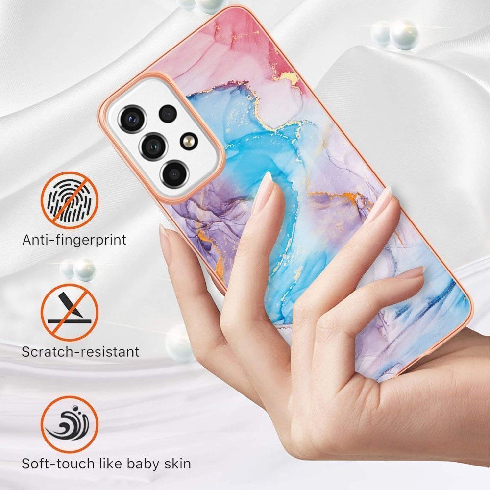 Royal Marble Silicone Case Violet Samsung Galaxy A33 5G ΘΗΚΕΣ OEM Royal Marble Silicone Case Violet Samsung Galaxy A33 5G - Image 2