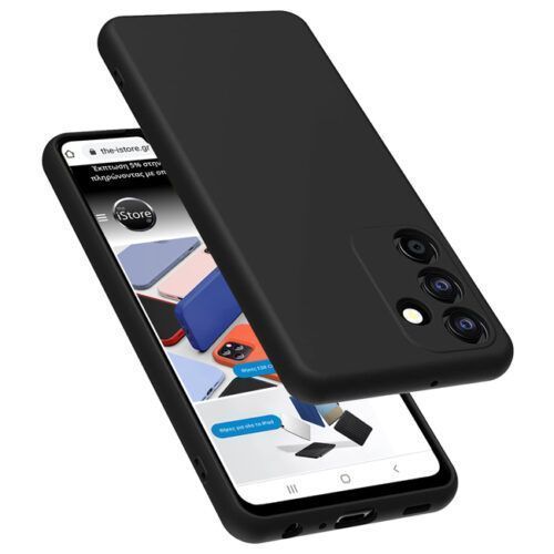 Θήκη Rubber Silk Black Samsung Galaxy S23 Plus