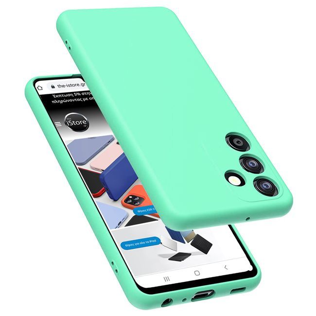 Θήκη Rubber Silk Mint Samsung Galaxy A14 4G/5G ΘΗΚΕΣ Orso Θήκη Rubber Silk Mint Samsung Galaxy A14 4G/5G